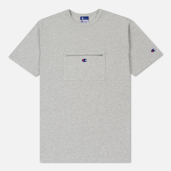 Мужская футболка Champion Reverse Weave x Beams Passport Pocket Heather Grey