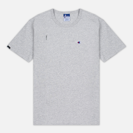 Мужская футболка Champion Reverse Weave x Beams Vertical Zip Grey Marl