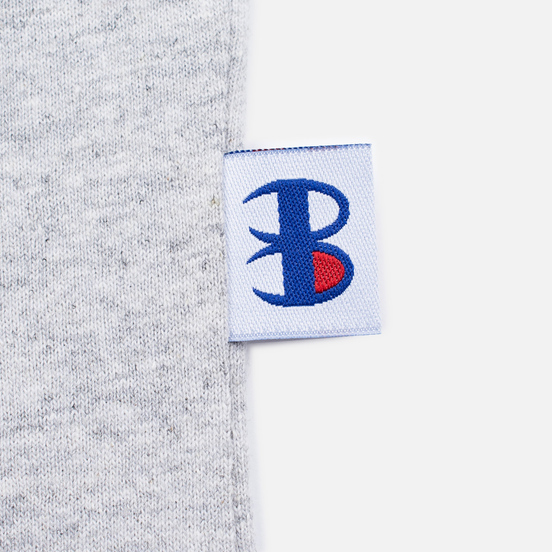 Мужская футболка Champion Reverse Weave x Beams Vertical Zip Grey Marl