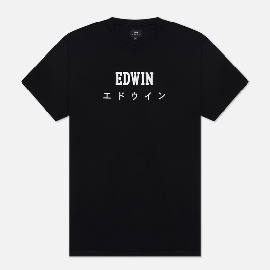 Мужская футболка Edwin Edwin Japan Black Garment Washed