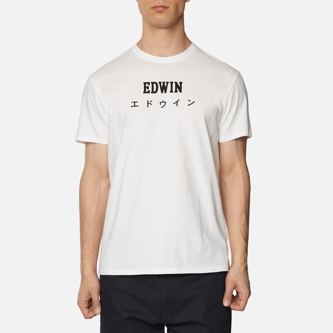 Мужская футболка Edwin, цвет белый, размер S I025018.02.67 Edwin Japan - фото 3