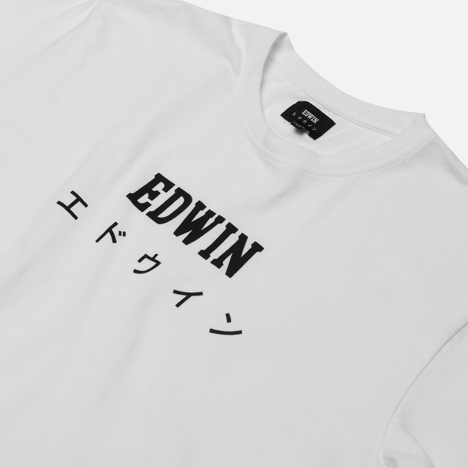 Мужская футболка Edwin, цвет белый, размер S I025018.02.67 Edwin Japan - фото 2