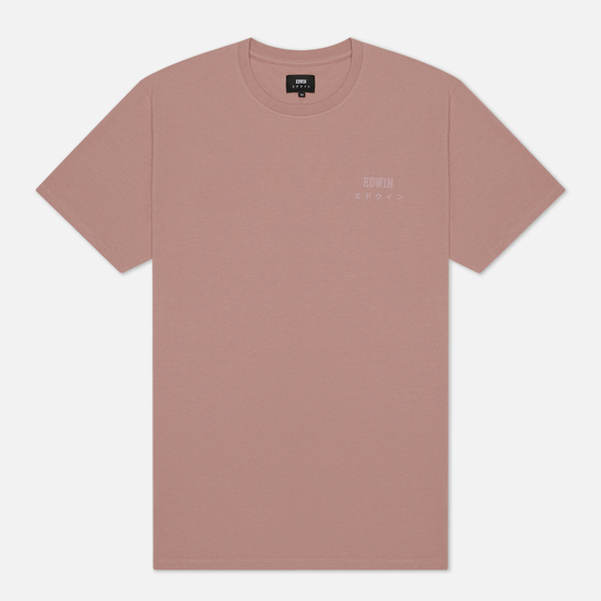 Мужская футболка Edwin Edwin Logo Chest Woodrose Garment Washed