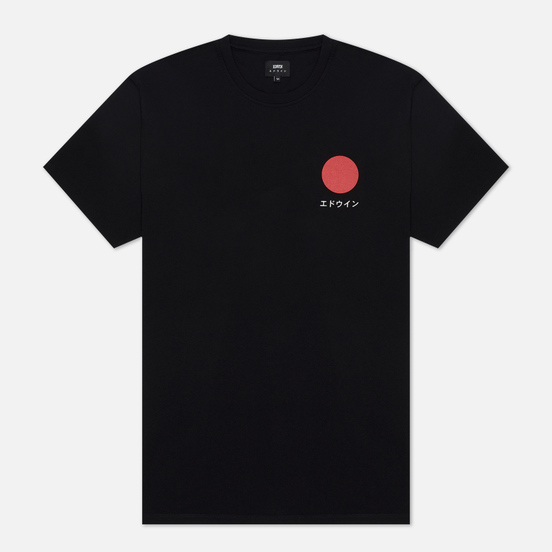 Мужская футболка Edwin Japanese Sun Black Garment Washed