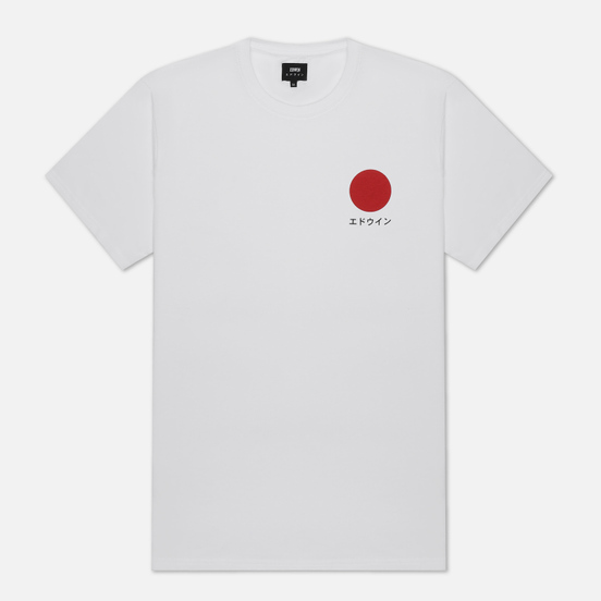Мужская футболка Edwin Japanese Sun White Garment Washed