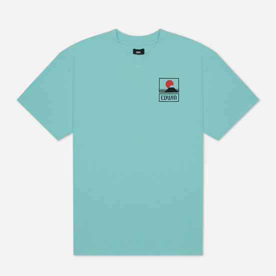 Мужская футболка Edwin Sunset On Mount Fuji Angel Blue Garment Wash