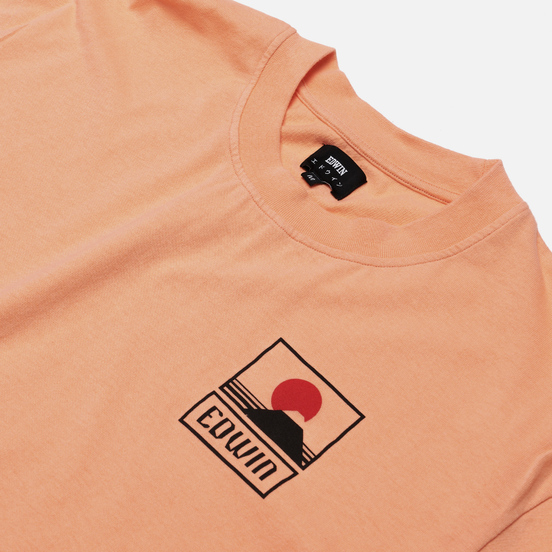 Мужская футболка Edwin Sunset On Mount Fuji Cantaloupe Garment Wash