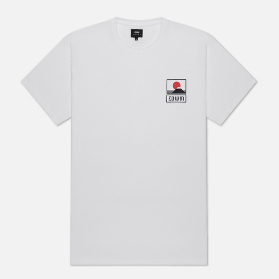 Мужская футболка Edwin Sunset On Mount Fuji White Garment Washed