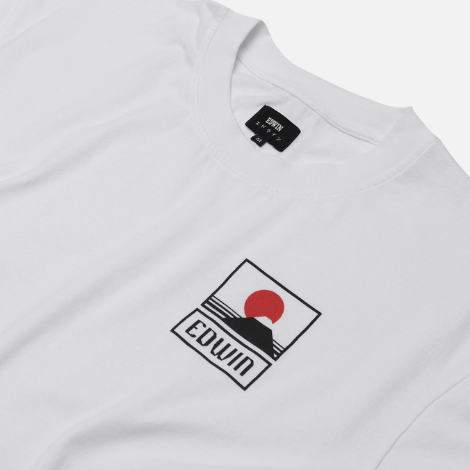 Мужская футболка Edwin, цвет белый, размер L I025881.02.67 Sunset On Mount Fuji - фото 2
