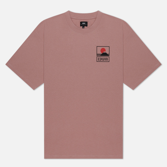 Мужская футболка Edwin Sunset On Mount Fuji Woodrose Garment Wash