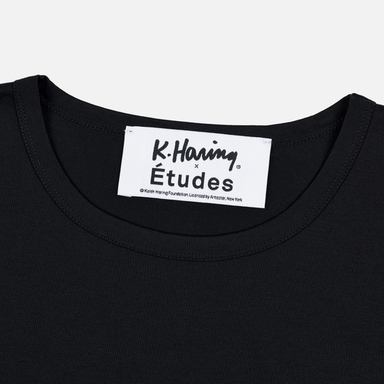 Мужская футболка Etudes x Keith Haring Unity Patch Black
