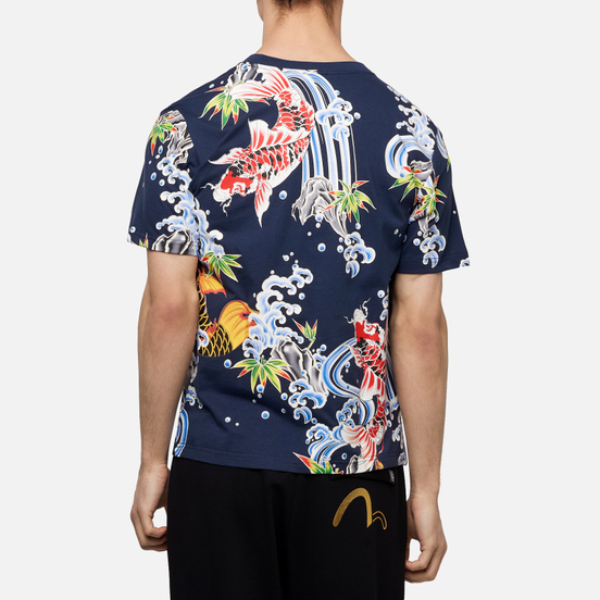 Мужская футболка Evisu All Over Digital Printed Multicolor
