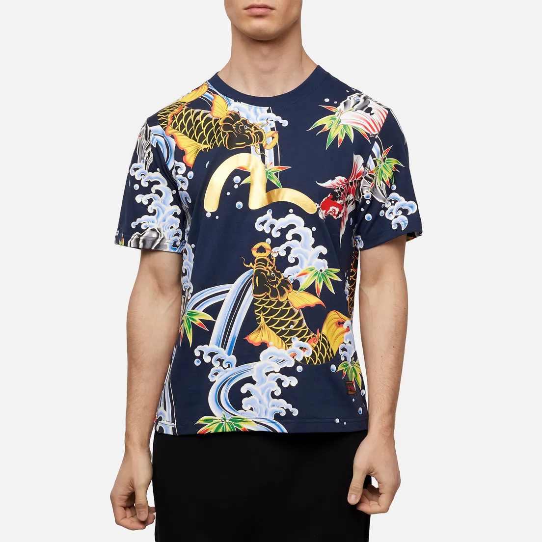 Evisu Мужская футболка All Over Digital Printed