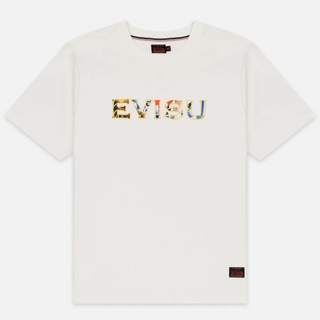 Evisu Мужская футболка Carp Pattern All Over Printed Daicock
