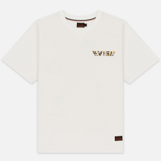 Мужская футболка Evisu Digital Printed Carp Pattern Off White
