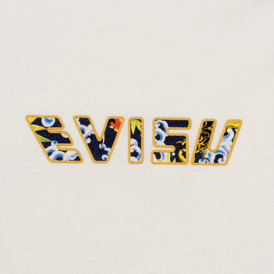 Мужская футболка Evisu Digital Printed Carp Pattern Off White