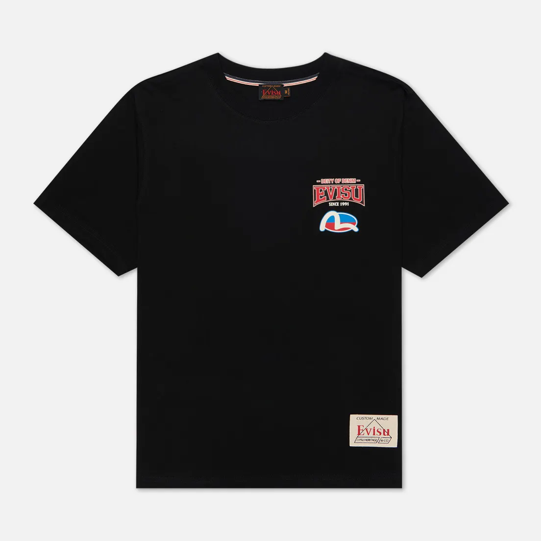 Evisu Мужская футболка Evergreen Daruma Godhead Tiger All Over Printed
