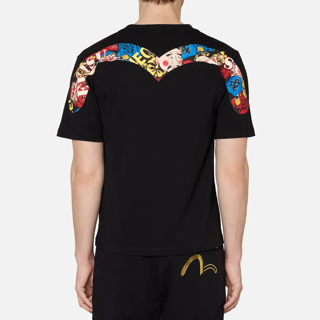 Evisu Мужская футболка Evergreen Daruma Godhead Tiger All Over Printed