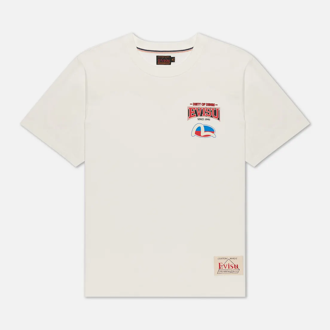 Evisu Мужская футболка Evergreen Daruma Godhead Tiger All Over Printed