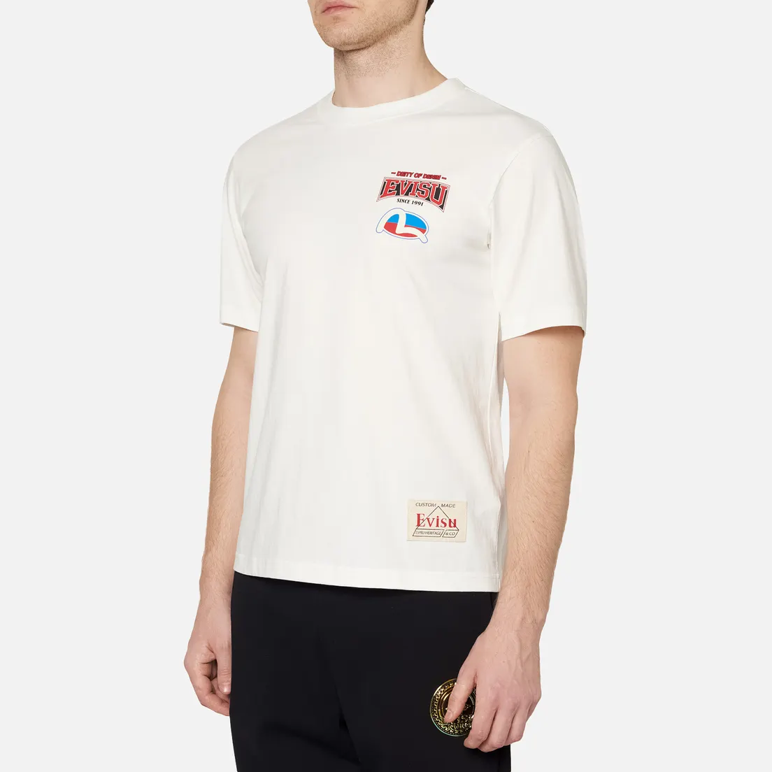 Evisu Мужская футболка Evergreen Daruma Godhead Tiger All Over Printed