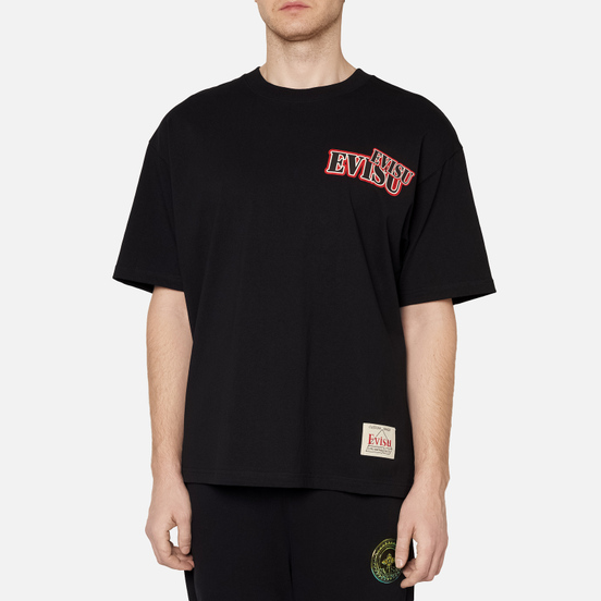 Мужская футболка Evisu Evergreen Daruma Graphic Printed Black