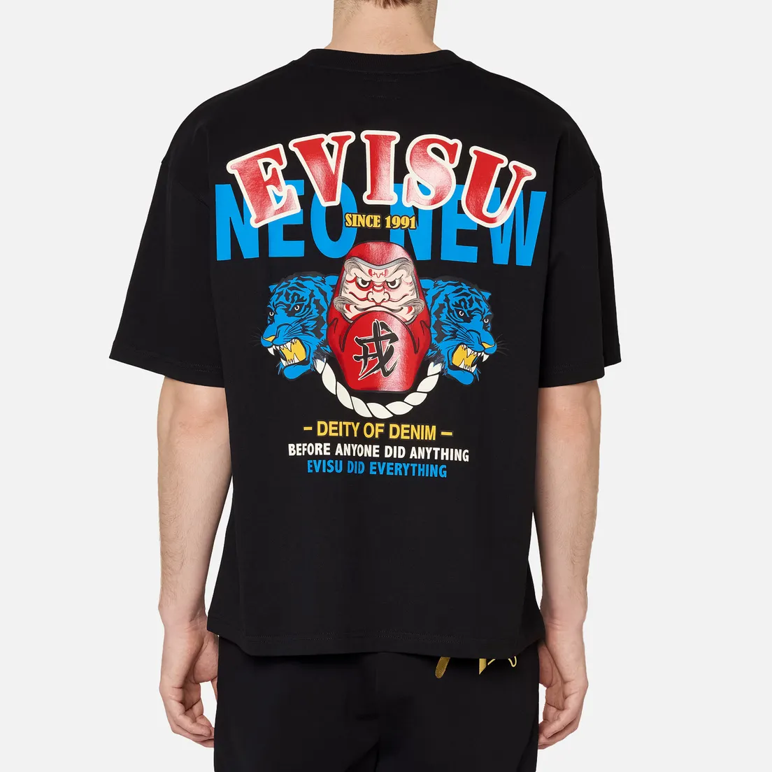 Evisu Мужская футболка Evergreen Daruma Graphic Printed