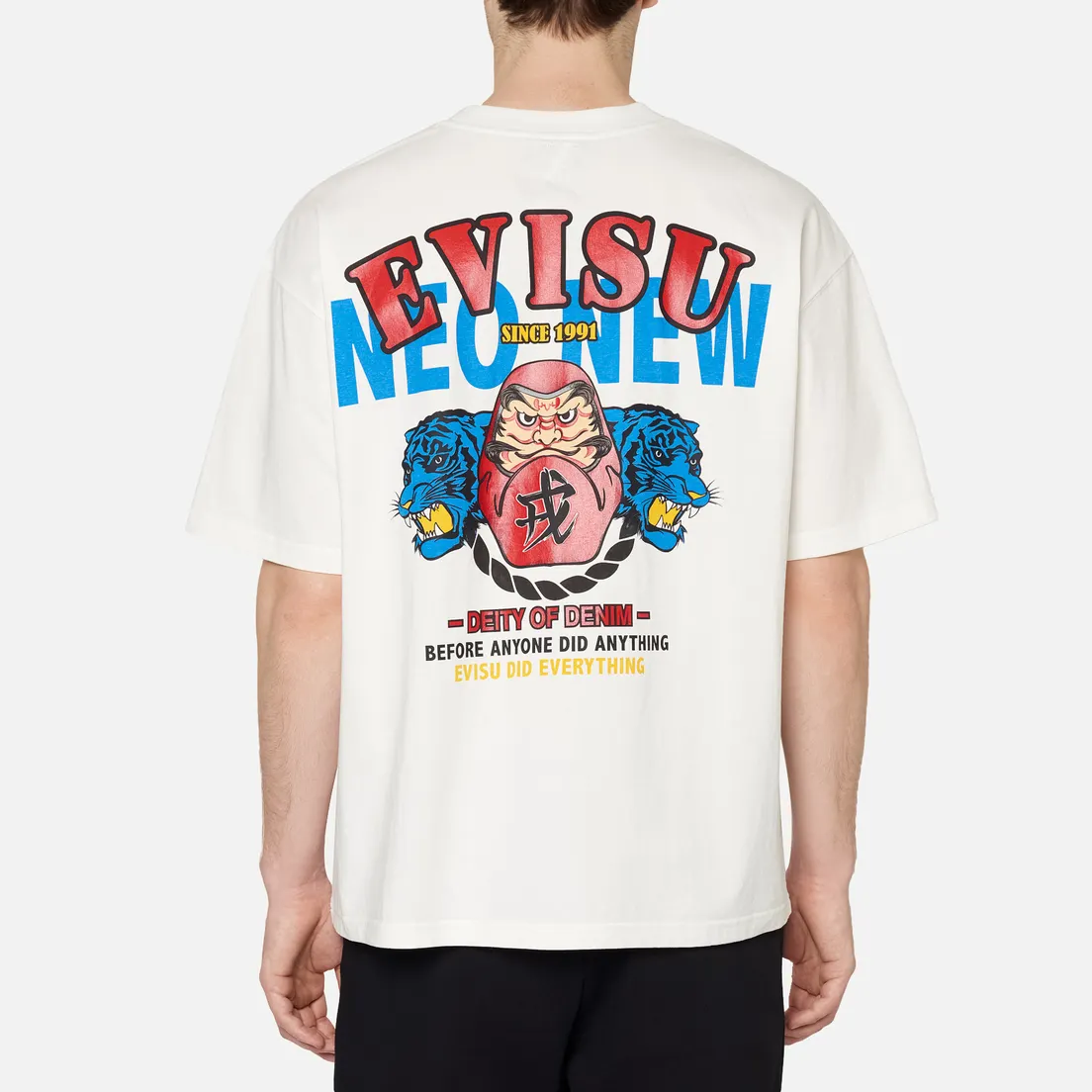 Evisu Мужская футболка Evergreen Daruma Graphic Printed