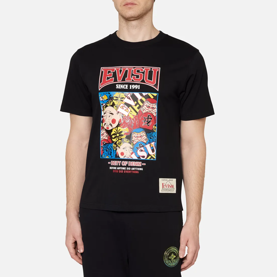 Evisu Мужская футболка Evergreen Godhead Tiger Graphic Printed