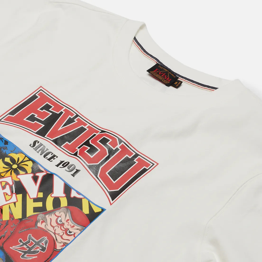 Evisu Мужская футболка Evergreen Godhead Tiger Graphic Printed