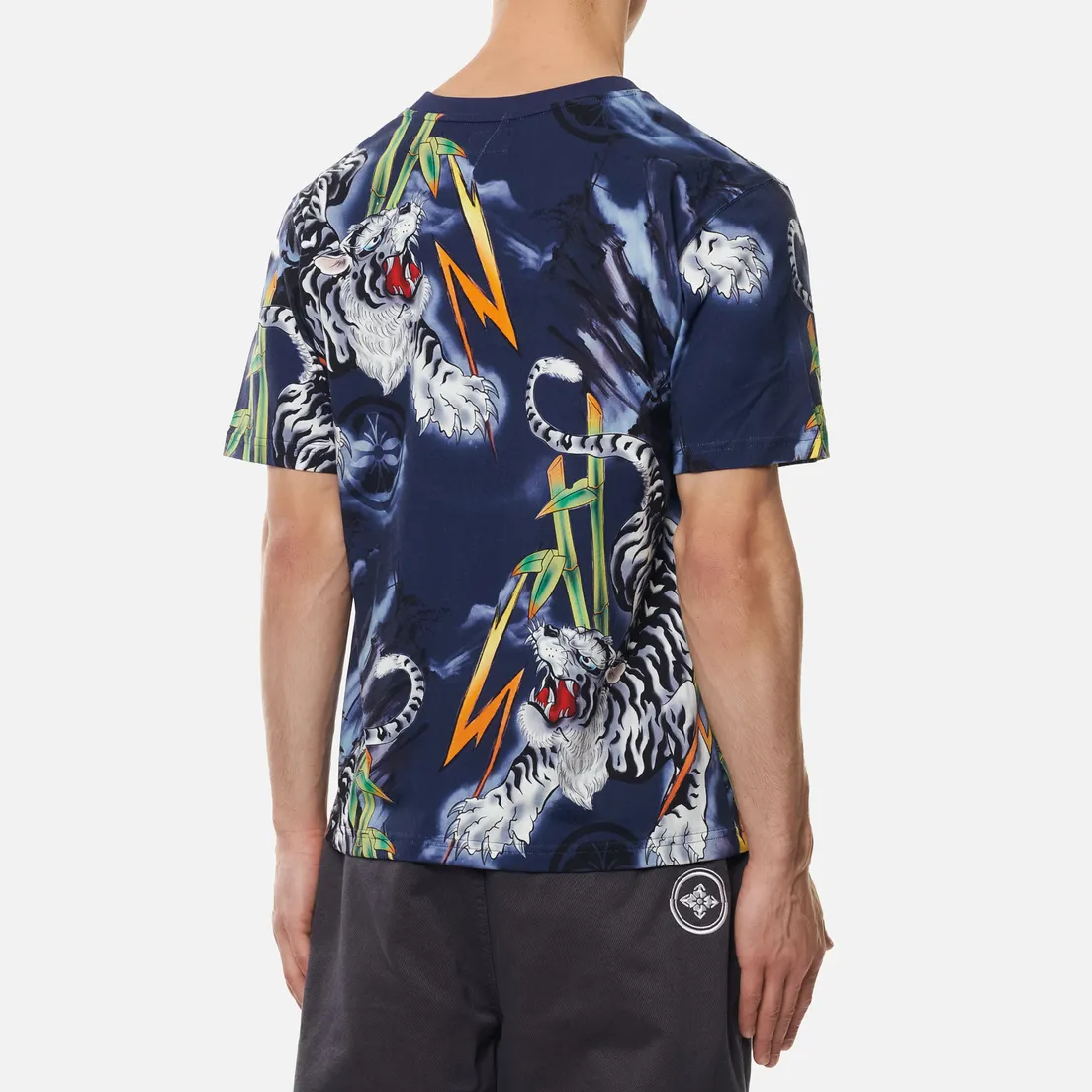 Evisu Мужская футболка Evergreen Tiger Landscape All Over Printed