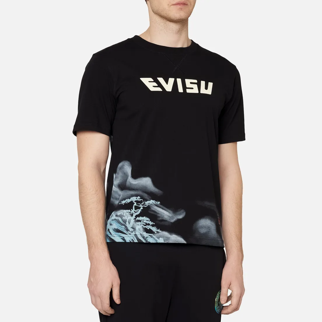 Evisu Мужская футболка Evergreen Tiger Landscape Digital Printed