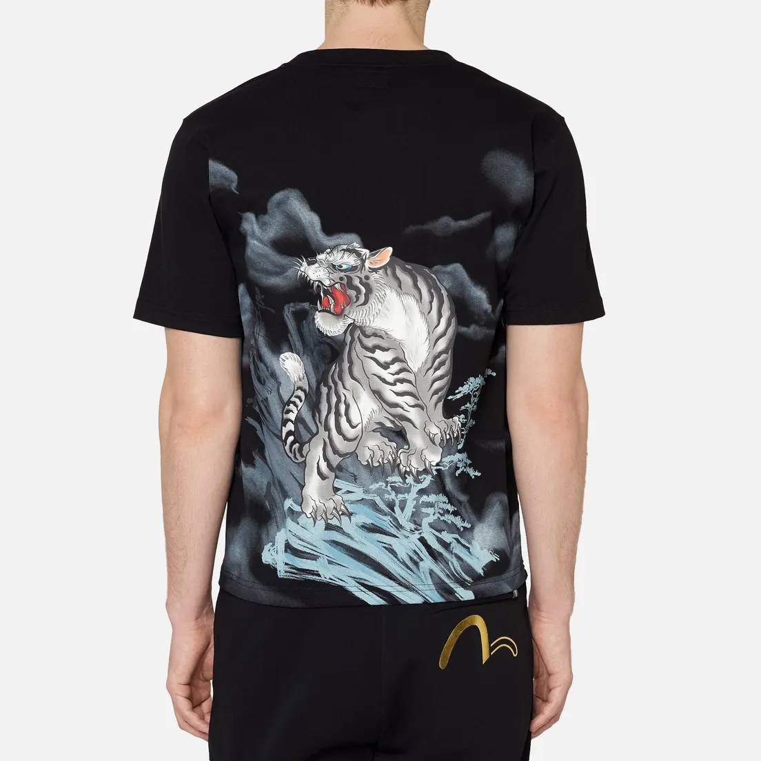 Evisu Мужская футболка Evergreen Tiger Landscape Digital Printed