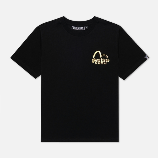 Мужская футболка Evisu Evisukuro Calligraphy & Hannya Black