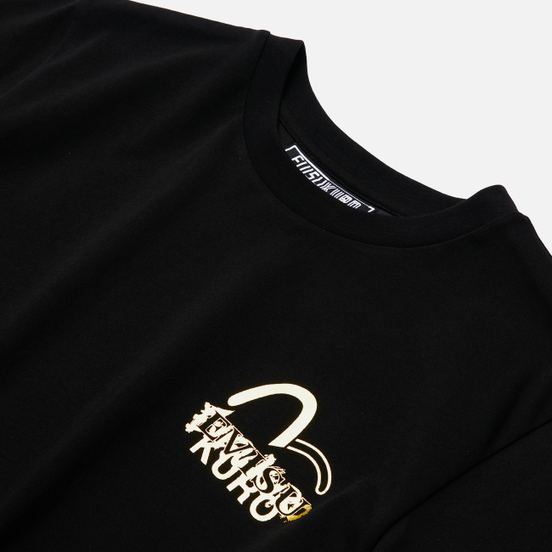 Мужская футболка Evisu Evisukuro Calligraphy & Hannya Black