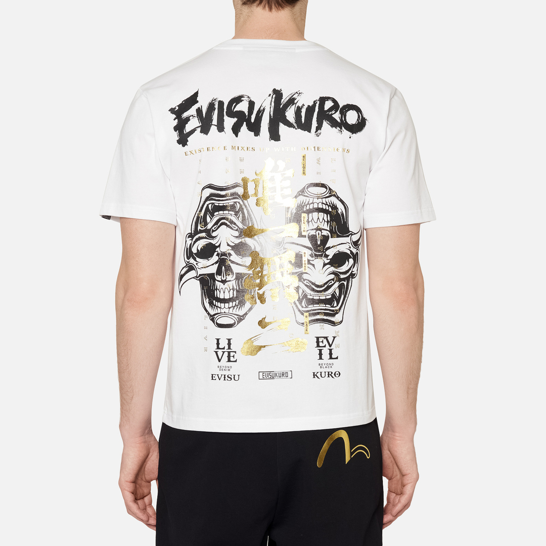 Evisu Мужская футболка Evisukuro Calligraphy & Hannya