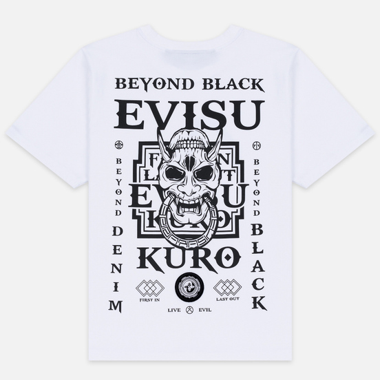 Мужская футболка Evisu Evisukuro Heraldry Bright White