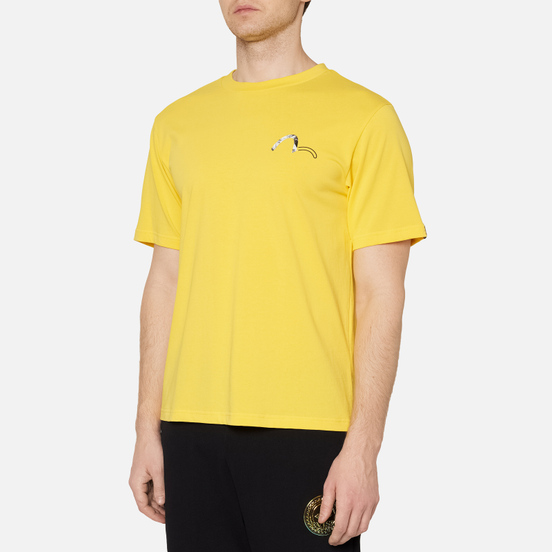Мужская футболка Evisu Evisukuro Illusive Leaves Seagull Sport Yellow