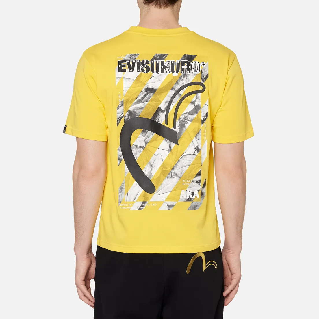 Evisu Мужская футболка Evisukuro Illusive Leaves Seagull