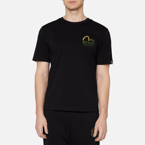 Мужская футболка Evisu Evisukuro Iridescent Eternal Black