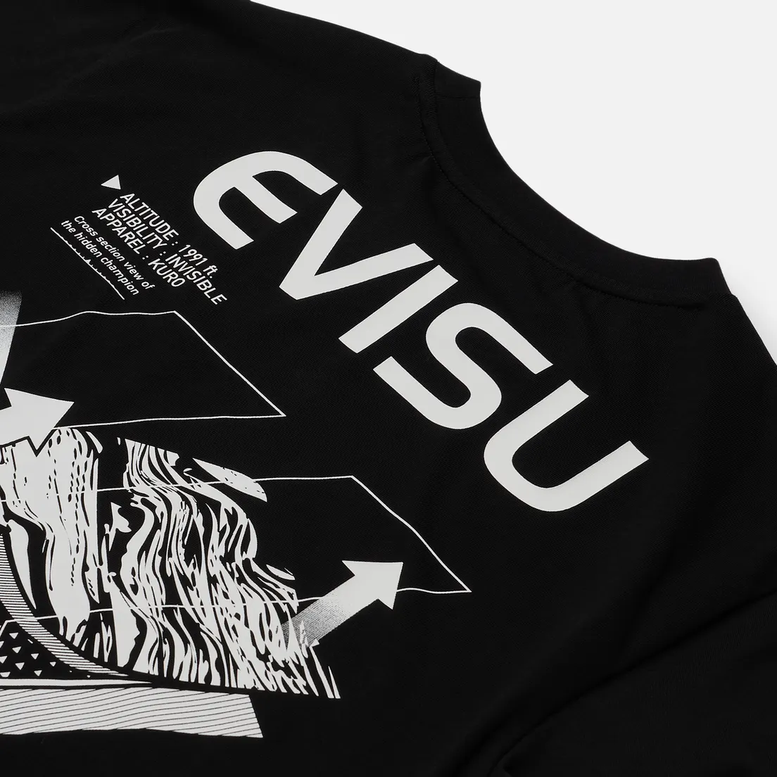 Evisu Мужская футболка Evisukuro Mountain Layer
