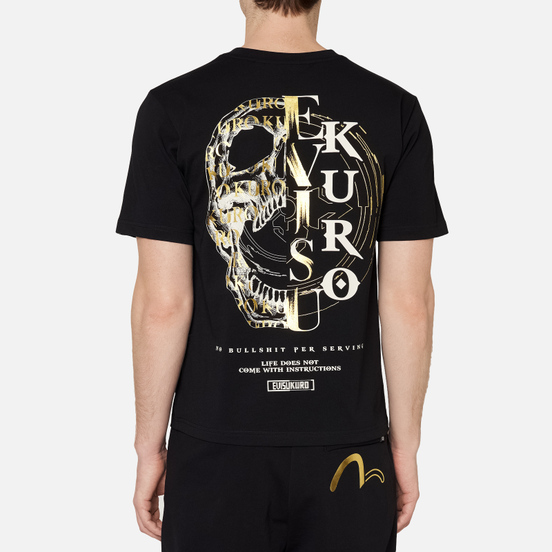 Мужская футболка Evisu Evisukuro Seagull & Hannya Black