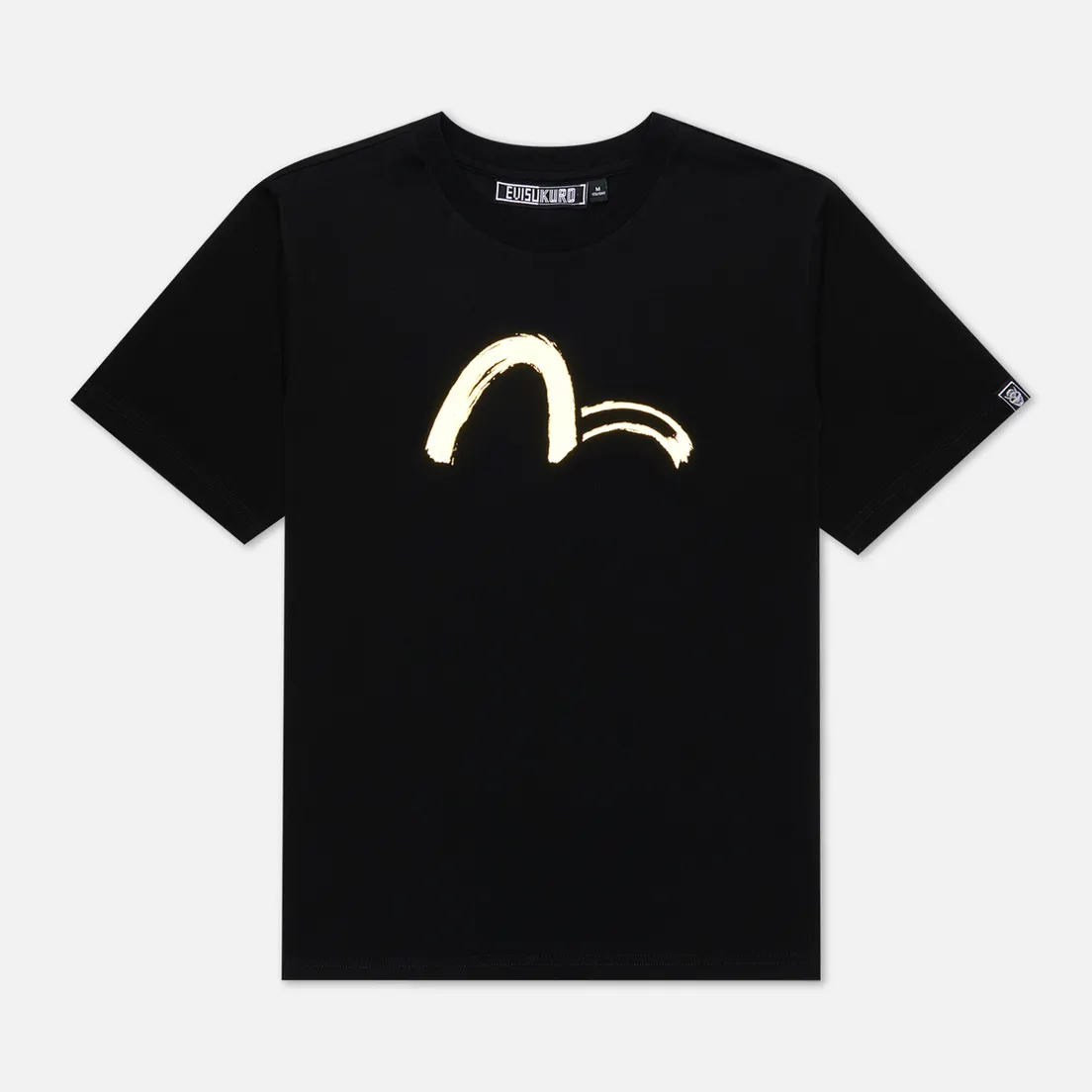 Evisu Мужская футболка Evisukuro Seagull & Hannya Garment Wash