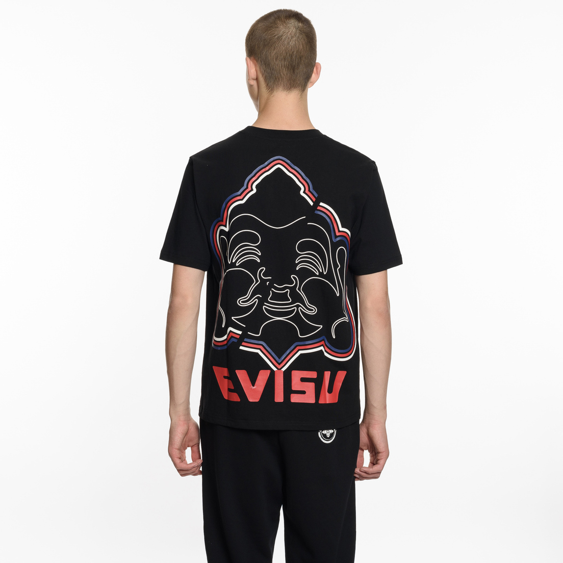 Muzhskaya Futbolka Evisu Heritage Godhead Printed 1eahtm8ts523xx Blkx
