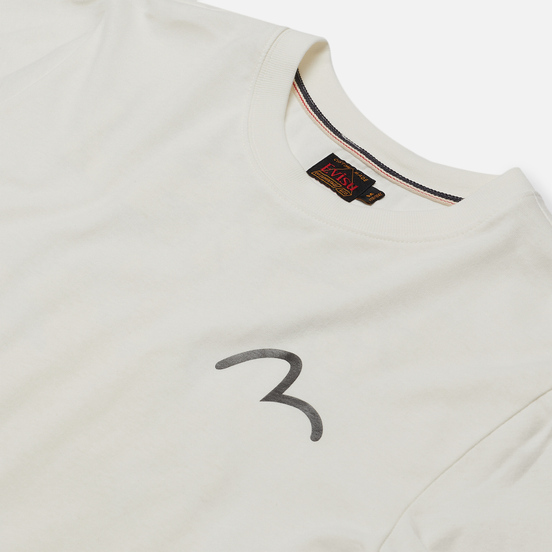 Мужская футболка Evisu Heritage Kirin Lion Logo Digital Printed Off White