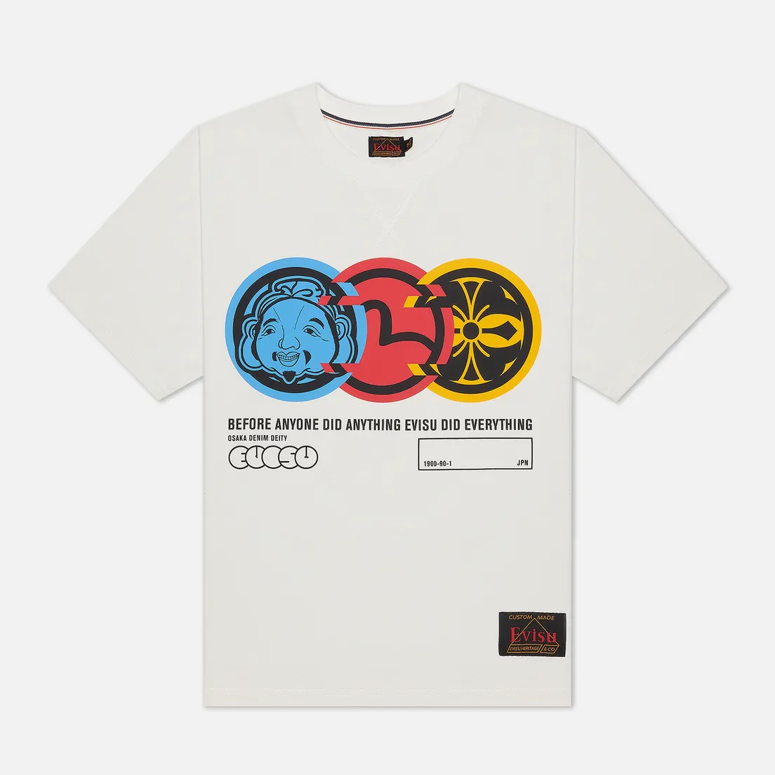 Evisu Мужская футболка Heritage Multi Badges Printed