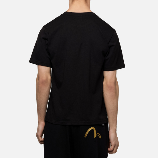 Мужская футболка Evisu Heritage Seagull Digital Printed Black