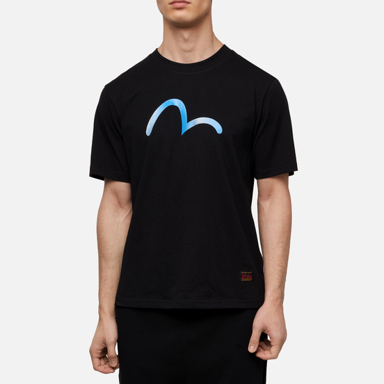 Мужская футболка Evisu Heritage Seagull Karmon Foil Printed Black