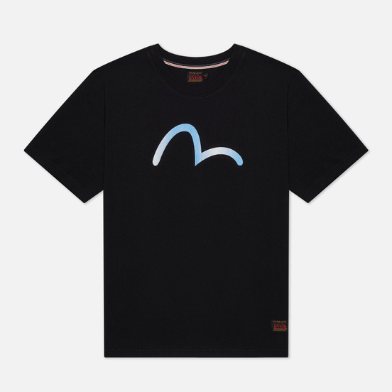 Мужская футболка Evisu Heritage Seagull Karmon Foil Printed Black