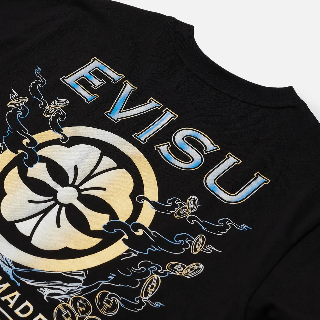 Evisu Мужская футболка Heritage Seagull Karmon Foil Printed