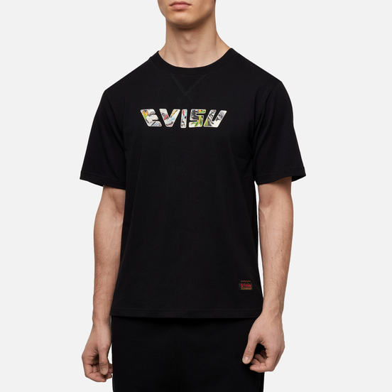 Мужская футболка Evisu Heritage Tiger Back Printed Logo Black